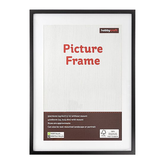 Black Picture Frame 50cm x 70cm
