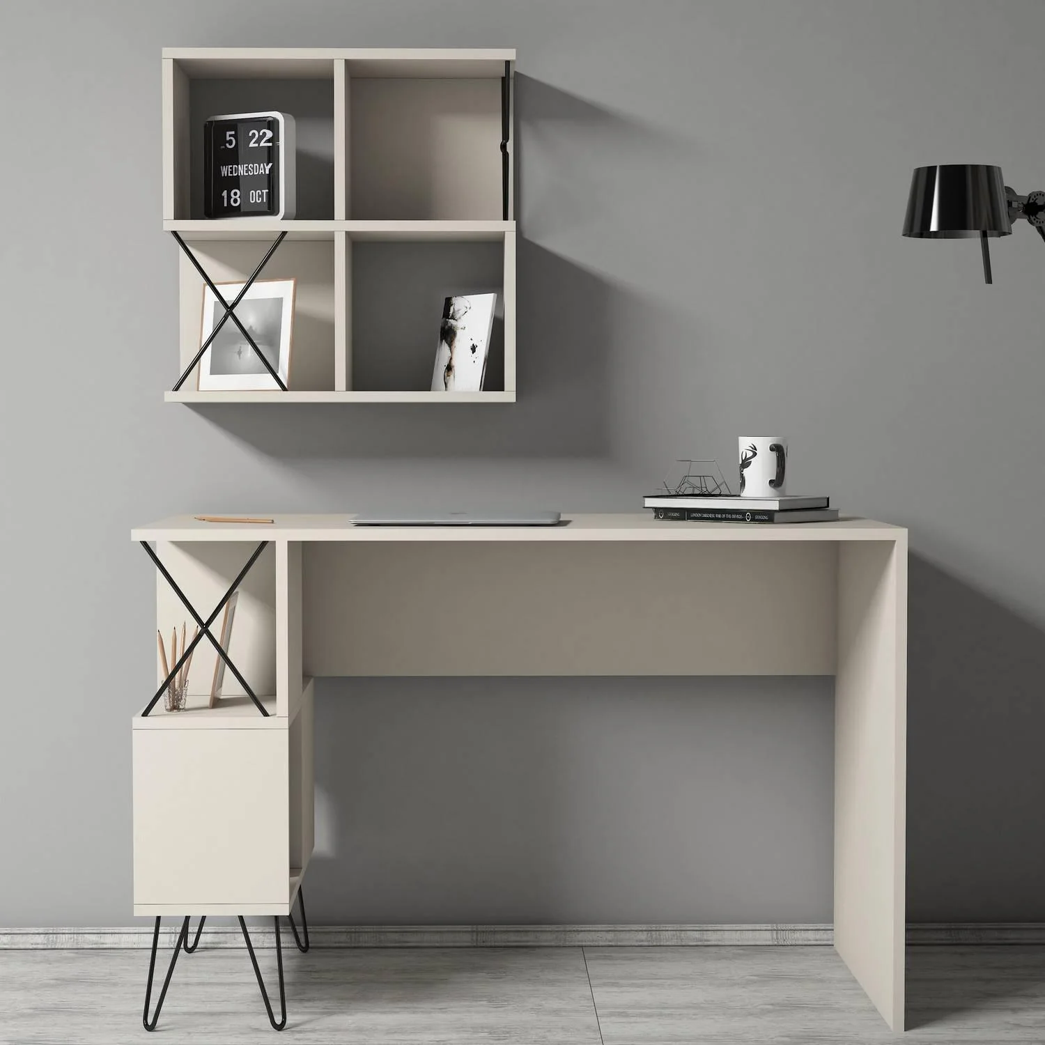 Bureau Extra met wandplank