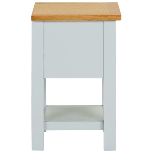 NNEVL Nightstand 36x30x47 cm Solid Oak Wood