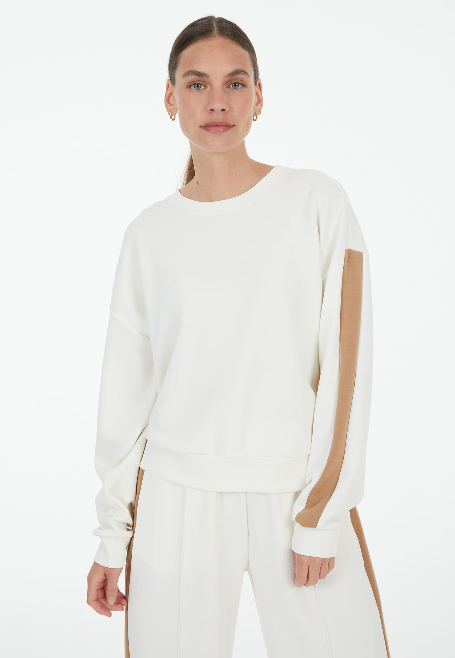 Sweatshirt mit Kontraststreifen