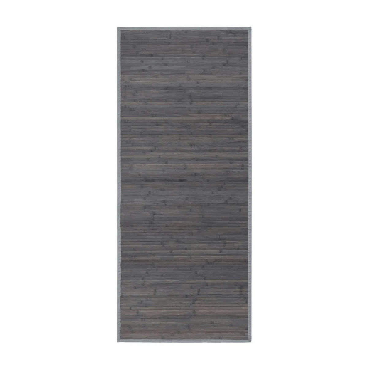 - Tapis de couloir bambou gris 75x175cm