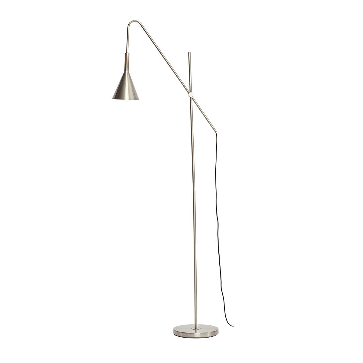 ROPE - Lampadaire en métal nickel