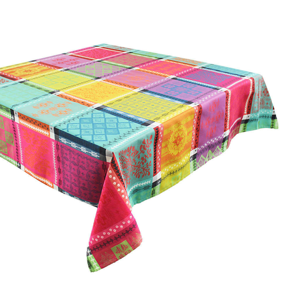 MILLE PUEBLO FIESTA - Nappe  pur coton multicolore 180x250