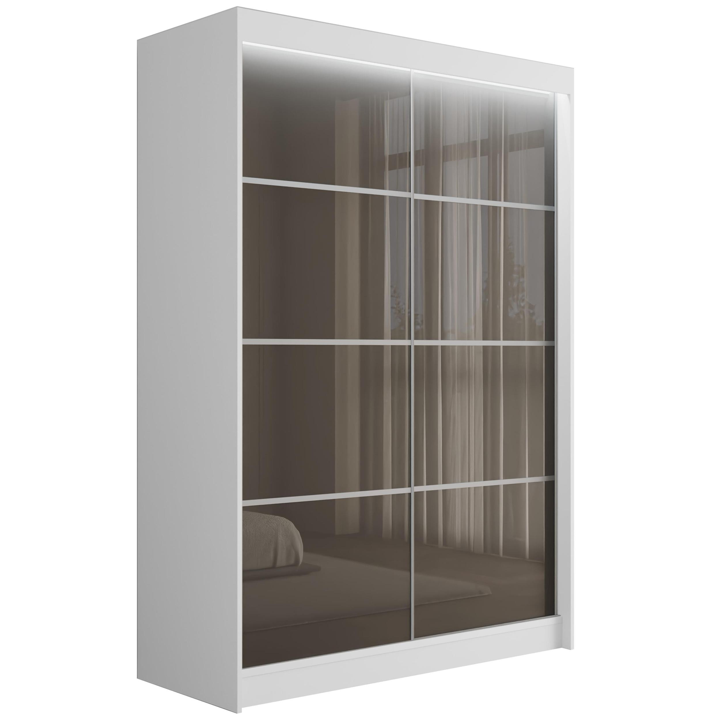 Szafa z drzwiami przesuwnymi i LED PEKA 120 x 215 cm