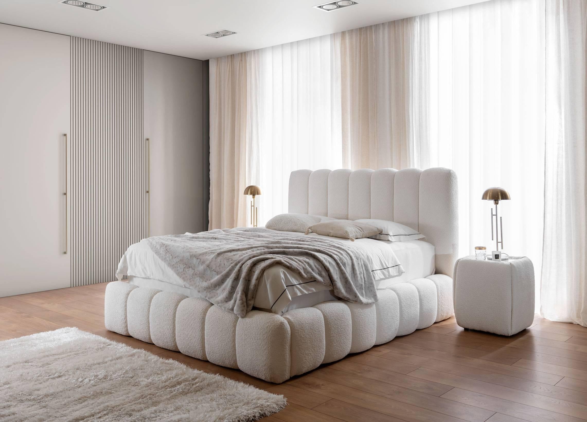 by fonQ Dawn Bedframe met Opbergruimte - 160 x 200 cm - Ivoor