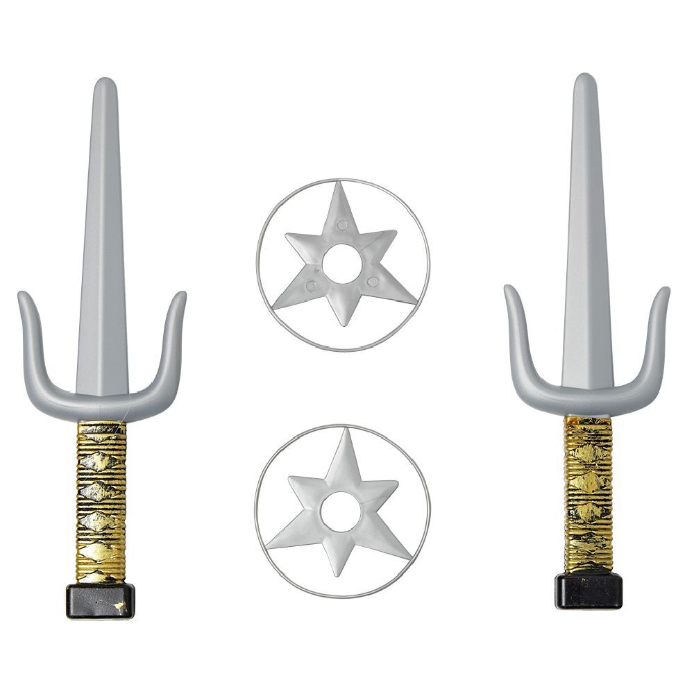 Kit arme de ninja en plastique gris
