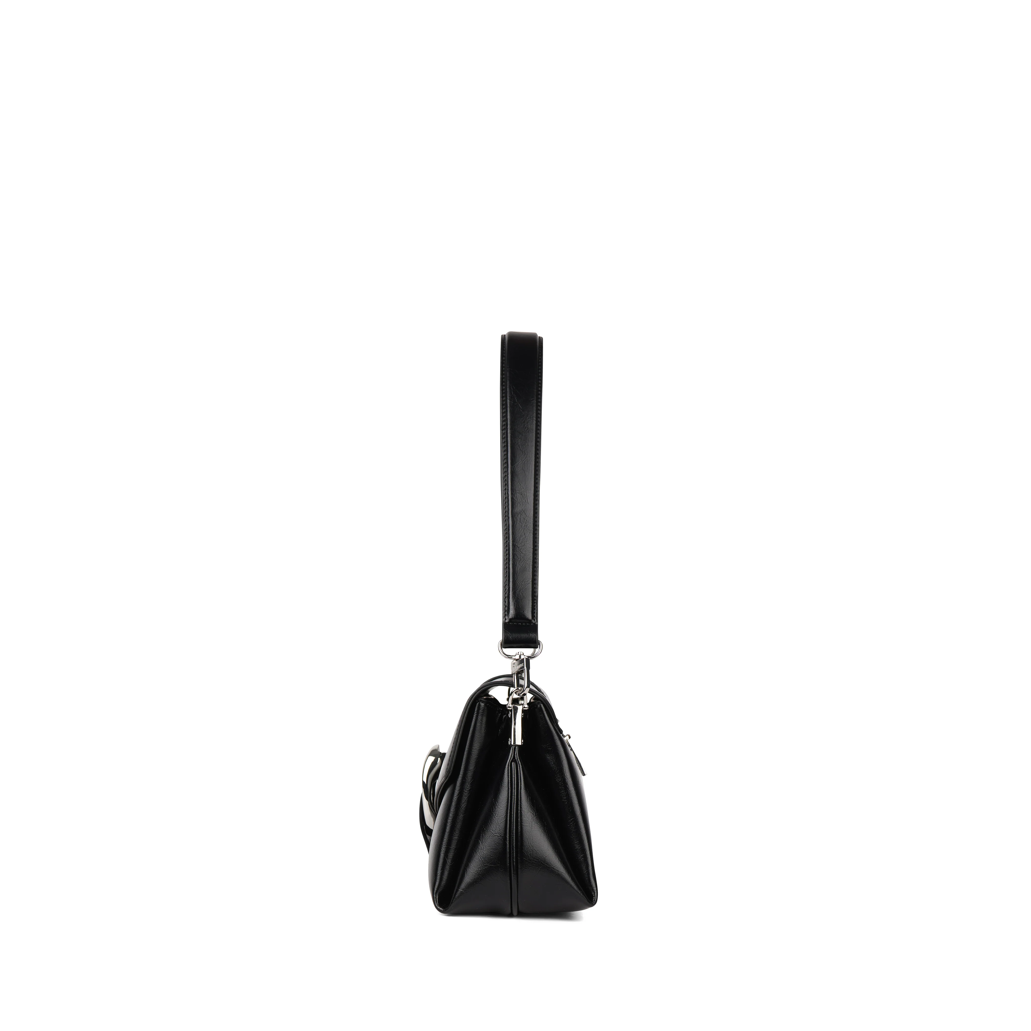 The Kelly - 2-in-1 Black Vegan Leather Handbag