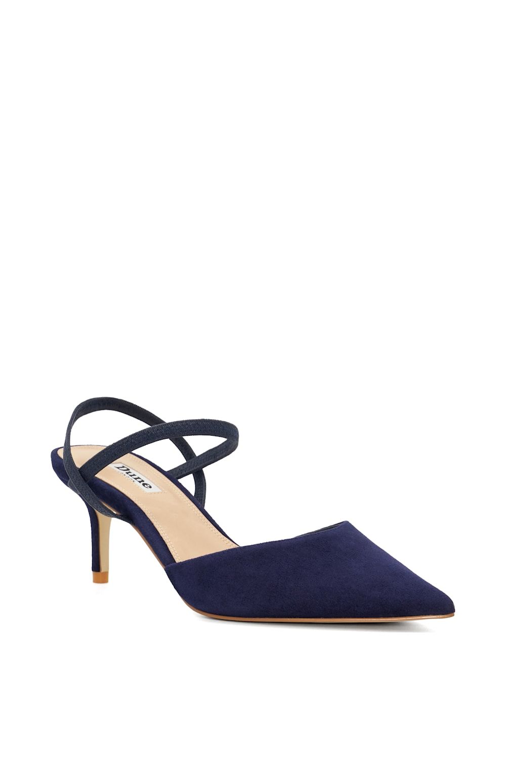 Dune London Wide Fit 'Classical' Suede Strappy Heels