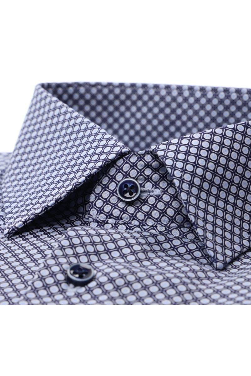 ETERNA Modern Fit Hemd blau, Bedruckt