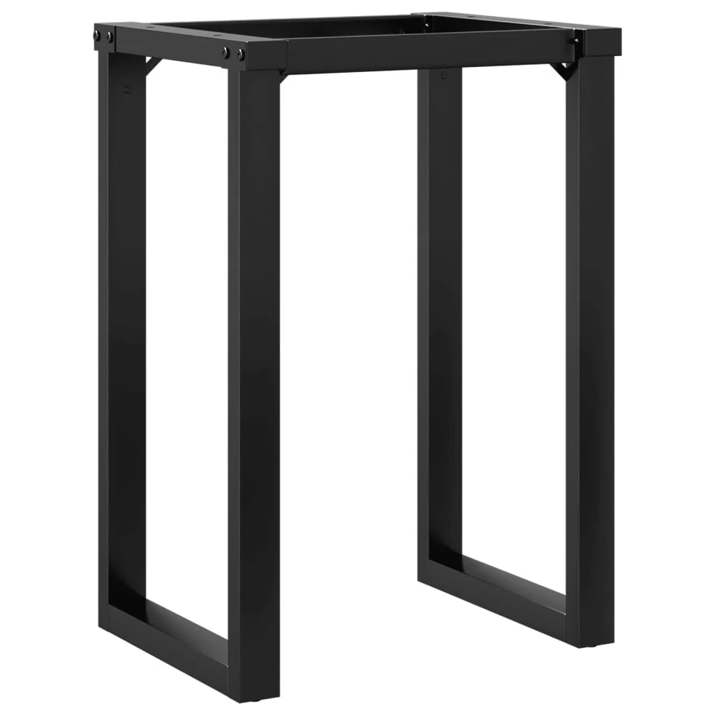 vidaXL Dining Table Legs O-Frame 23.6x15.7x28.7 Steel - 23.6 x 15.7 x 28.7