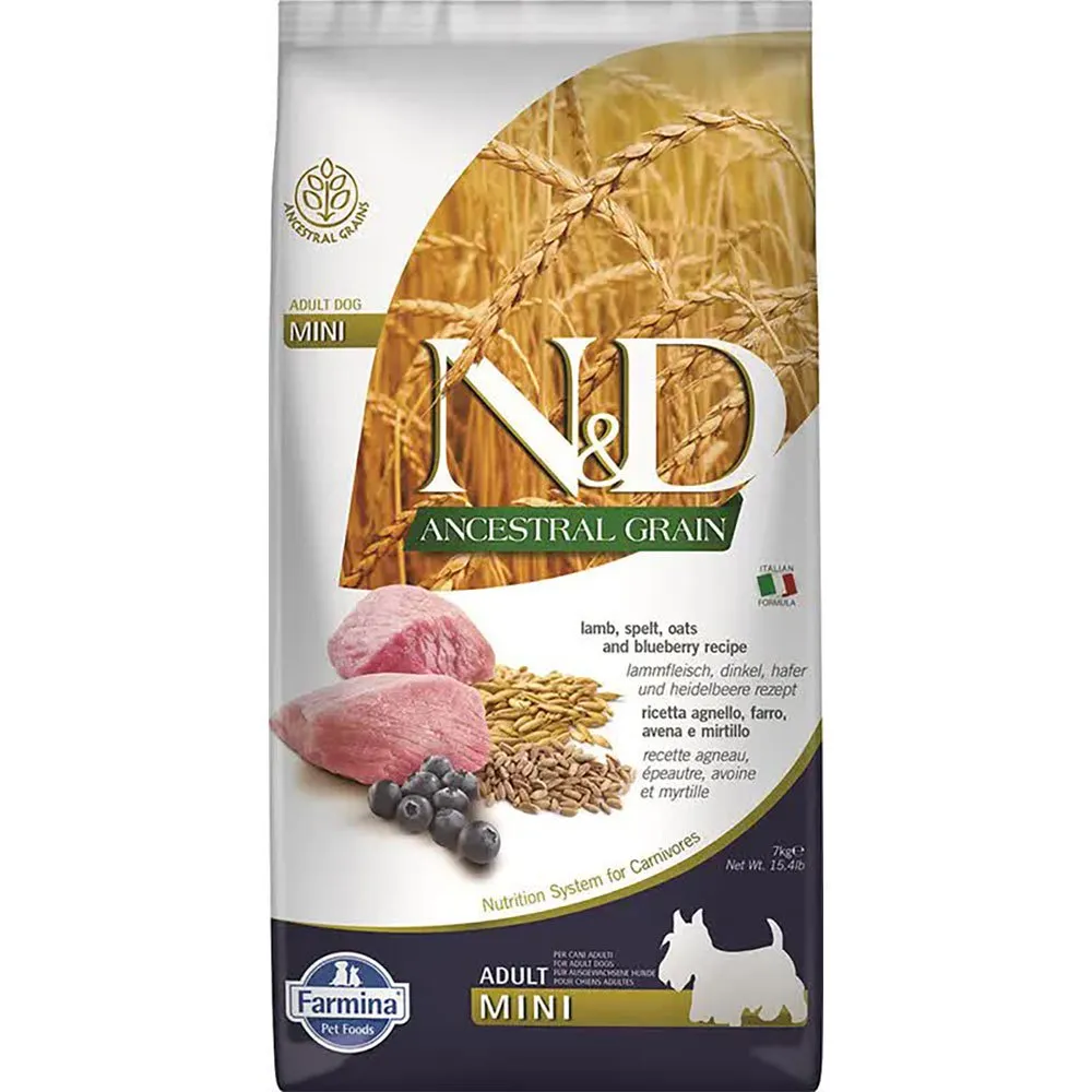 Farmina N&D mini dog food with lamb 7kg
