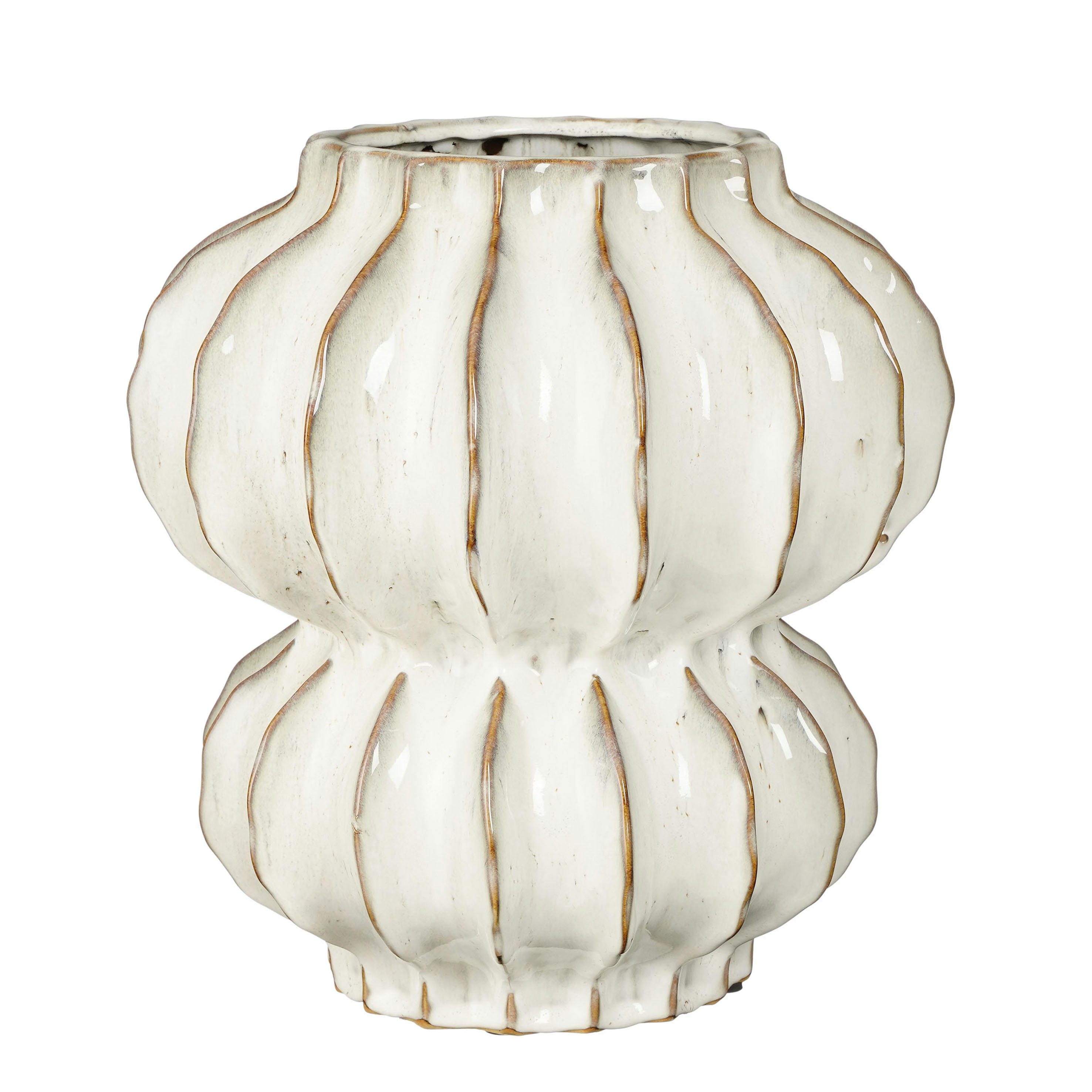 ALTEA - Vase en céramique blanc cassé H35