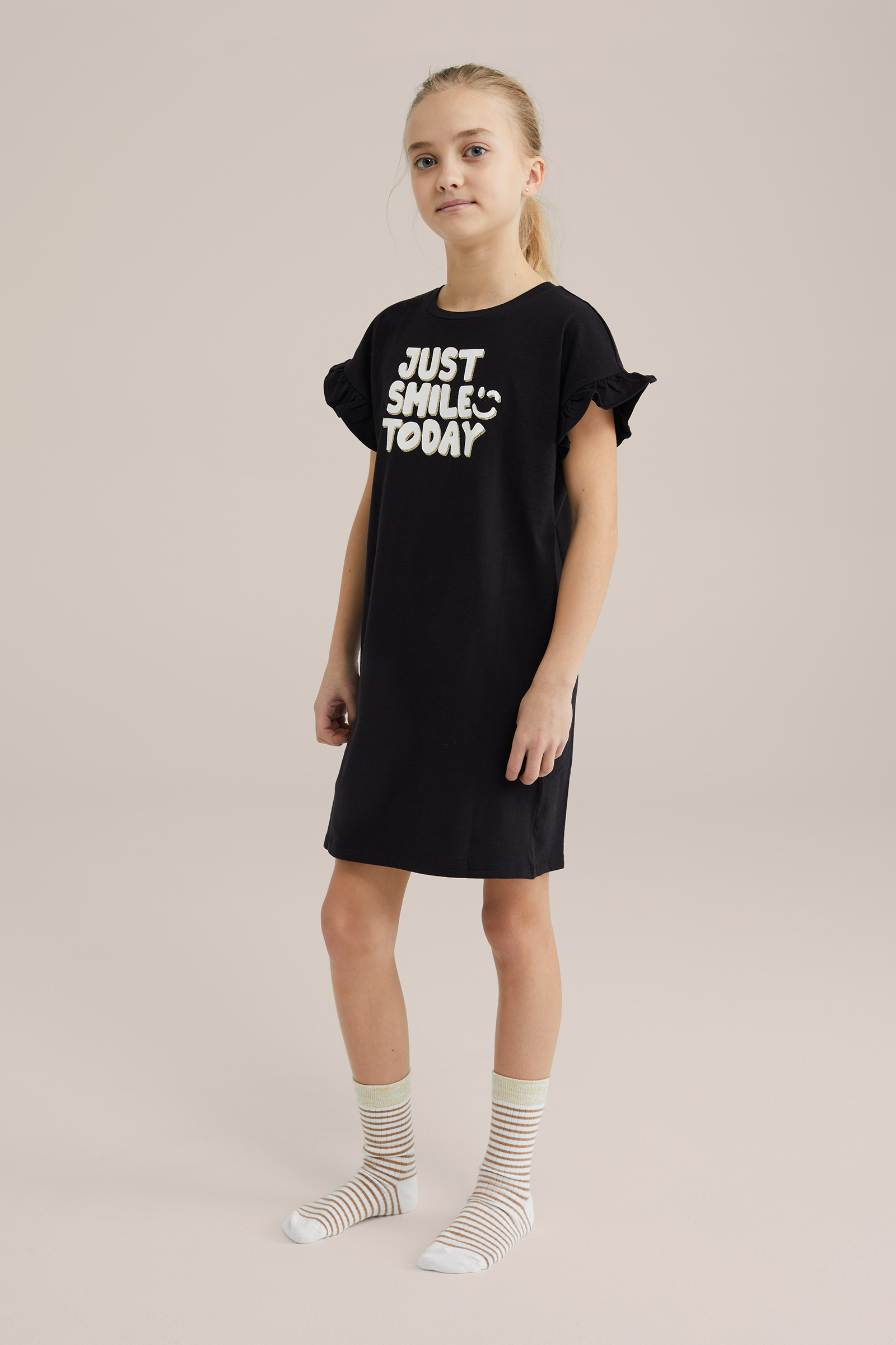 Meisjes nachthemd met print