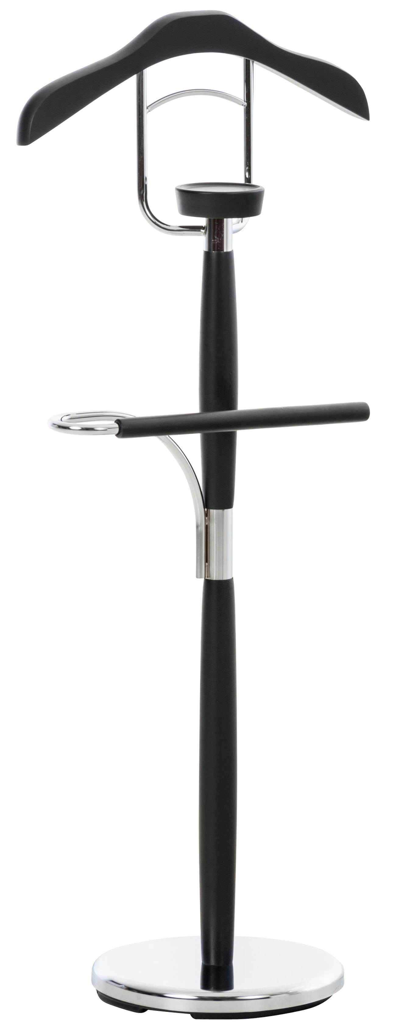 CARDIFF - Valet de chambre avec cintre en métal Noir