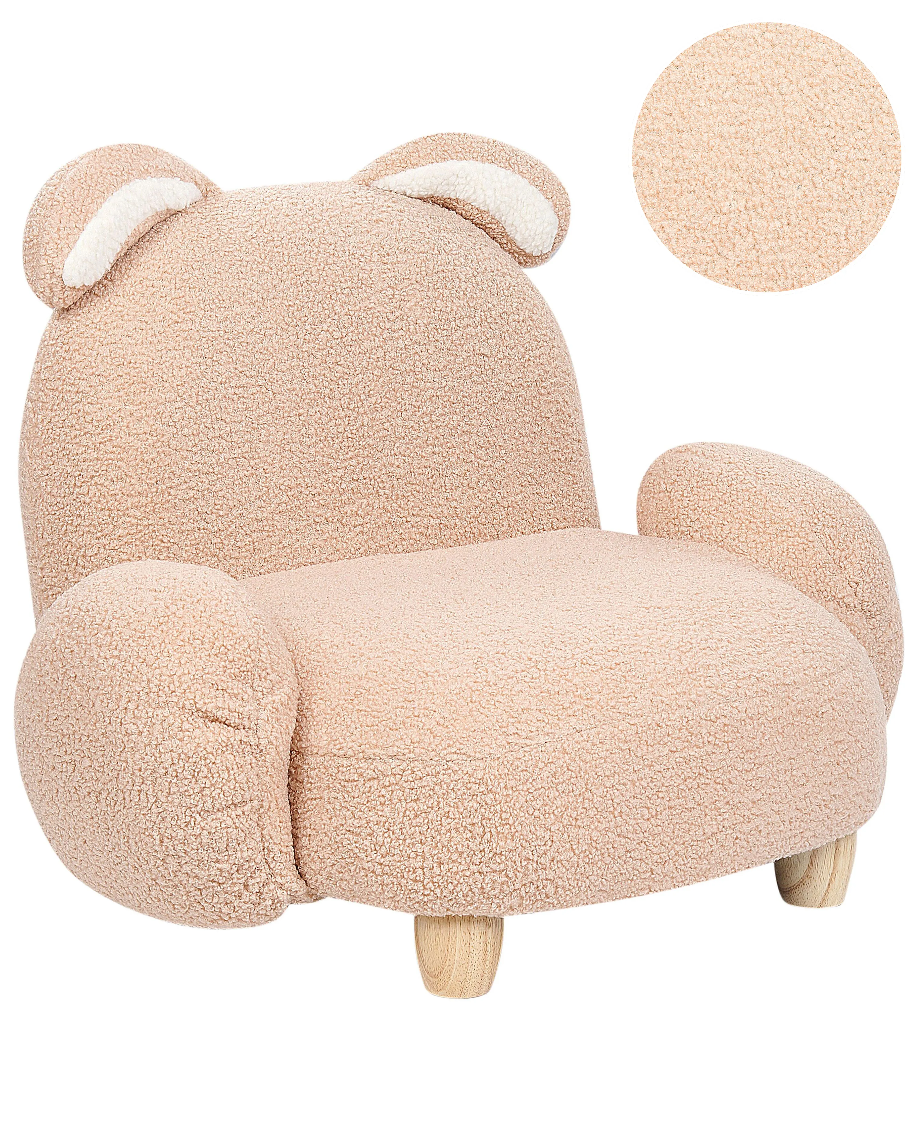 Kids Armchair Rabbit KANNA Boucle Beige
