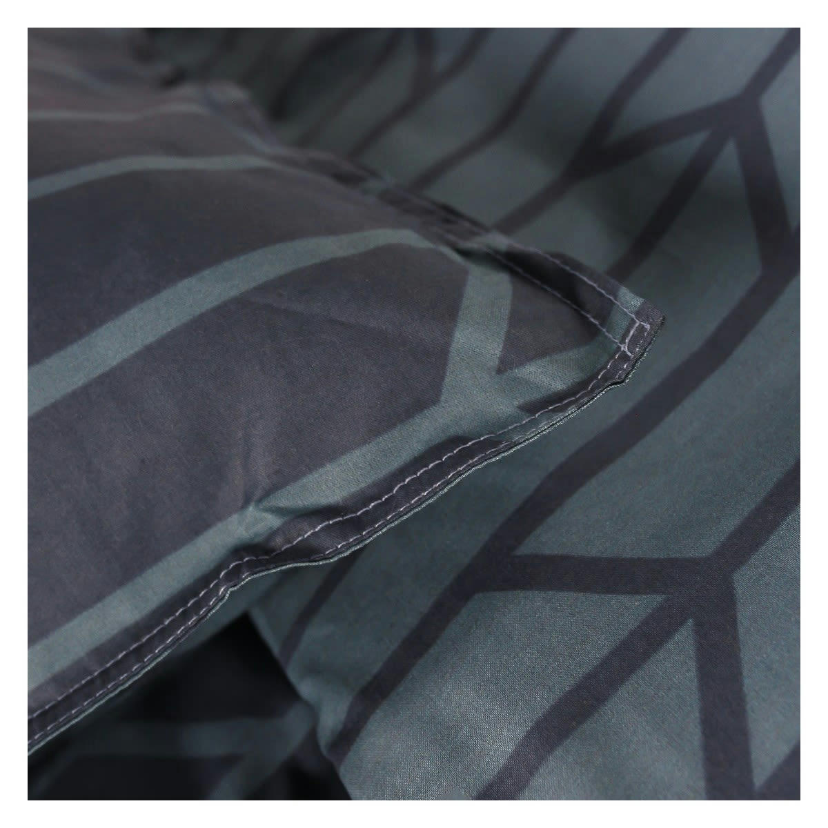 SUNSHINE CAMIL - Parure de lit 2 personnes imprimé en Coton Bleu 220x240 cm