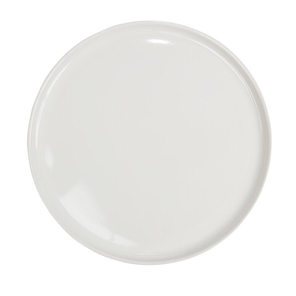 Assiette plate ronde porcelaine blanc Nordic Ø28cm