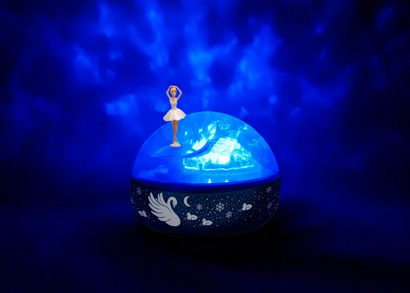 - Projecteur d'étoiles musical Ballerine bleu