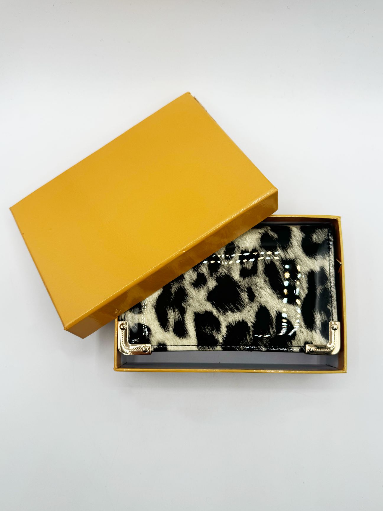 SVNX Shine Leopard Print Purse