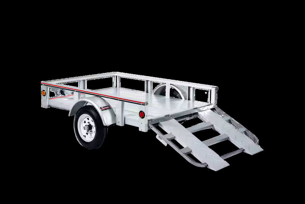 Stirling Galvalume ™ Plus Open Rail Trailer, 4-ft x 6-ft