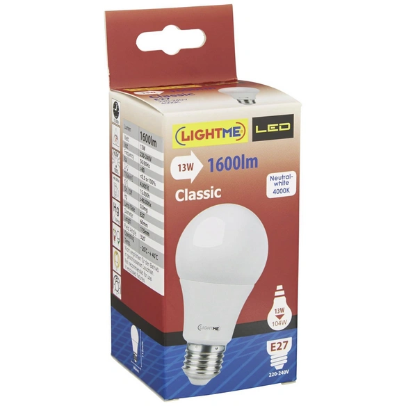 LED-Leuchtmittel »Classic«, 12,5 W, E27, 4000 K, neutralweiß, 1600 lm