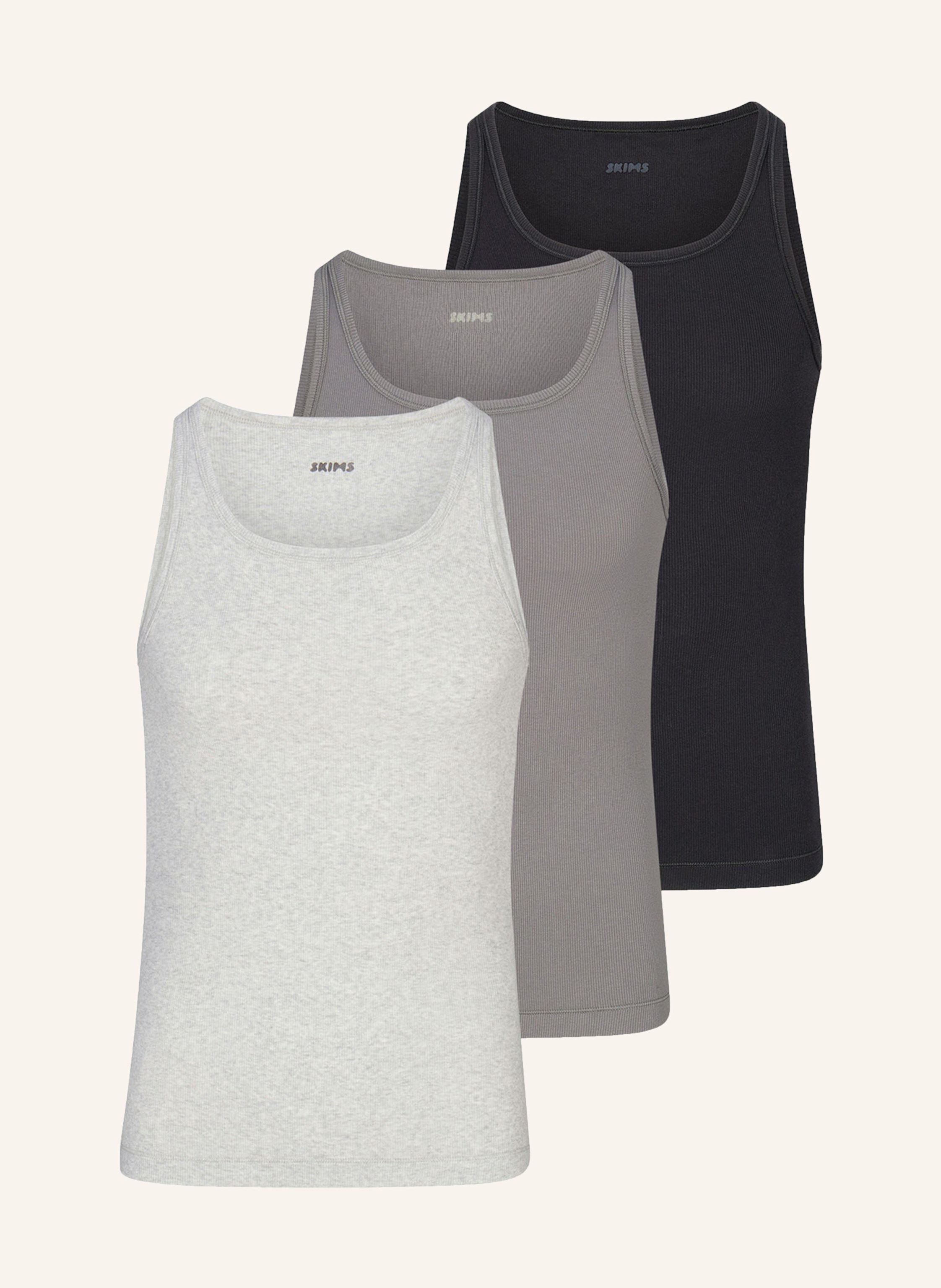 SKIMS 3er-Pack Unterhemden SKIMS COTTON