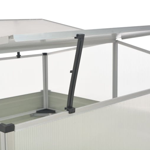 NNEVL Greenhouse Brown 100x100x85 cm Galvanised Steel