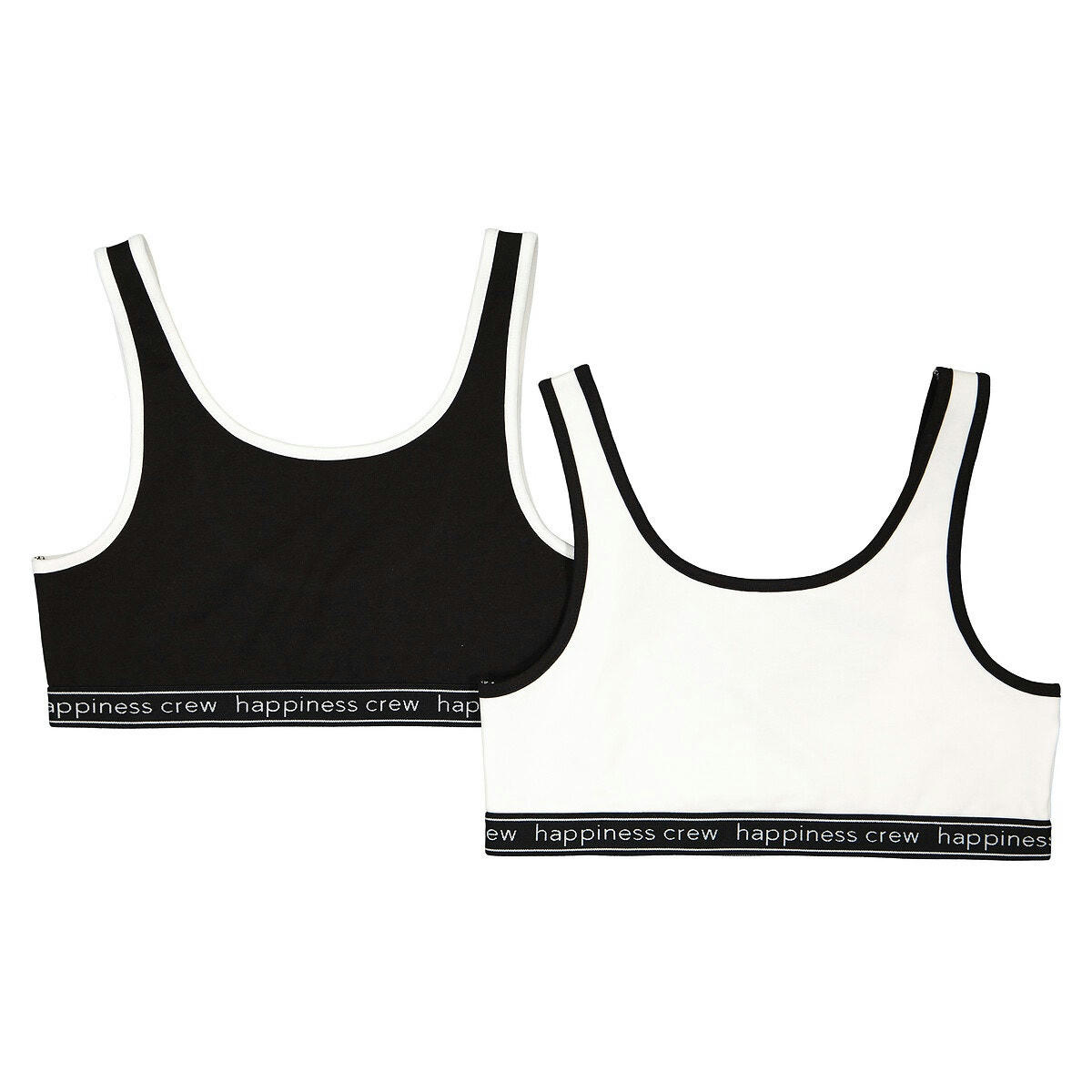 Lot de 2 brassières en coton