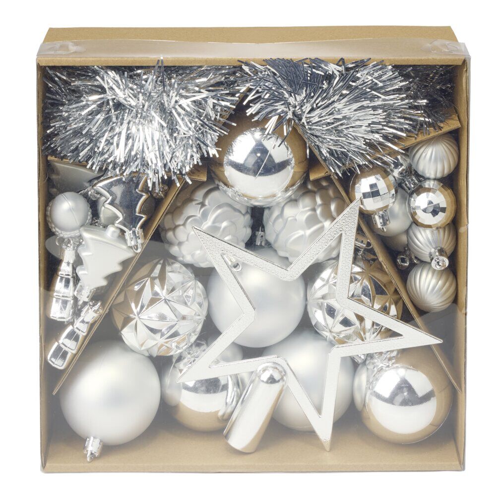 Décoration sapin de No&euml;l assorties x40 (2 modèles)