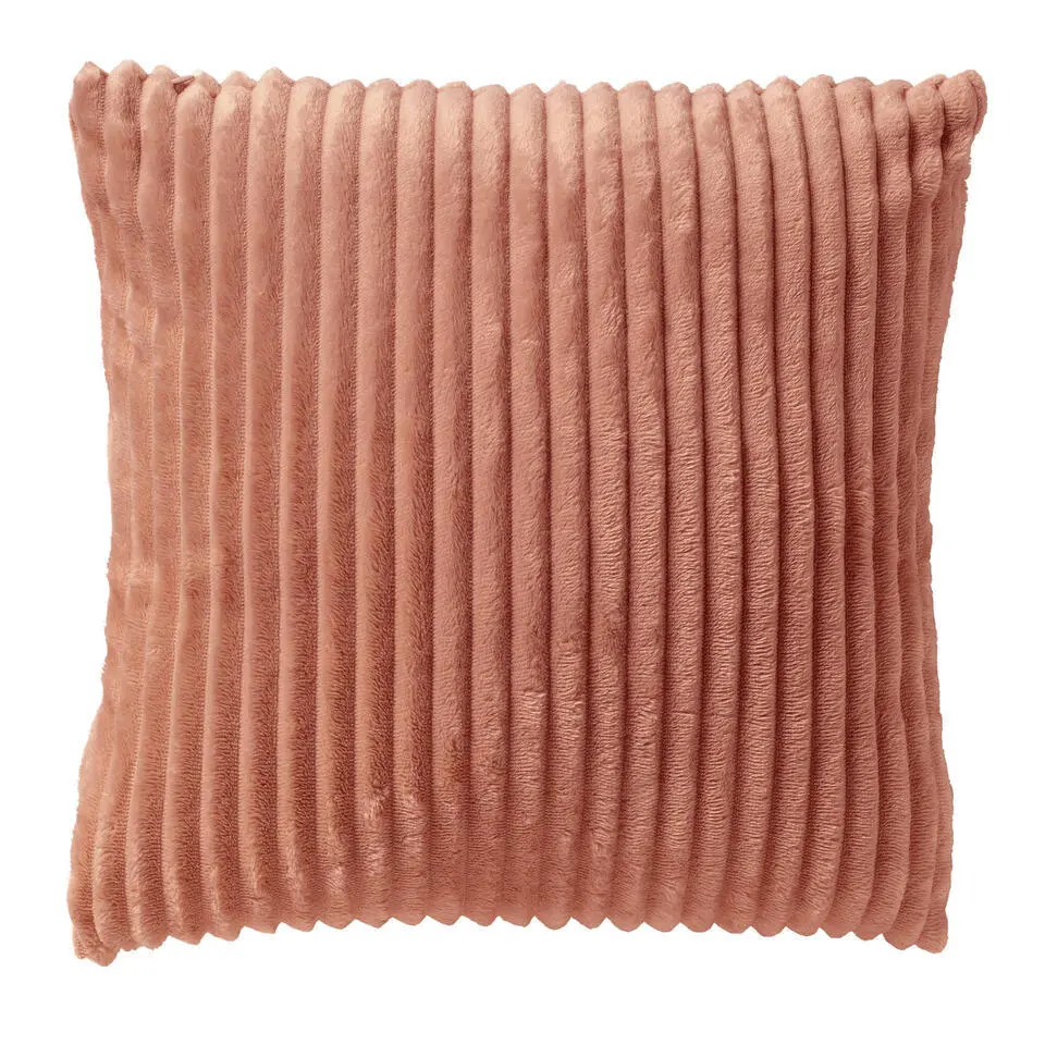 KUSSENSET - 4-delig Mixed Textures - 45x45 cm - inclusief binnenkussens - oranje