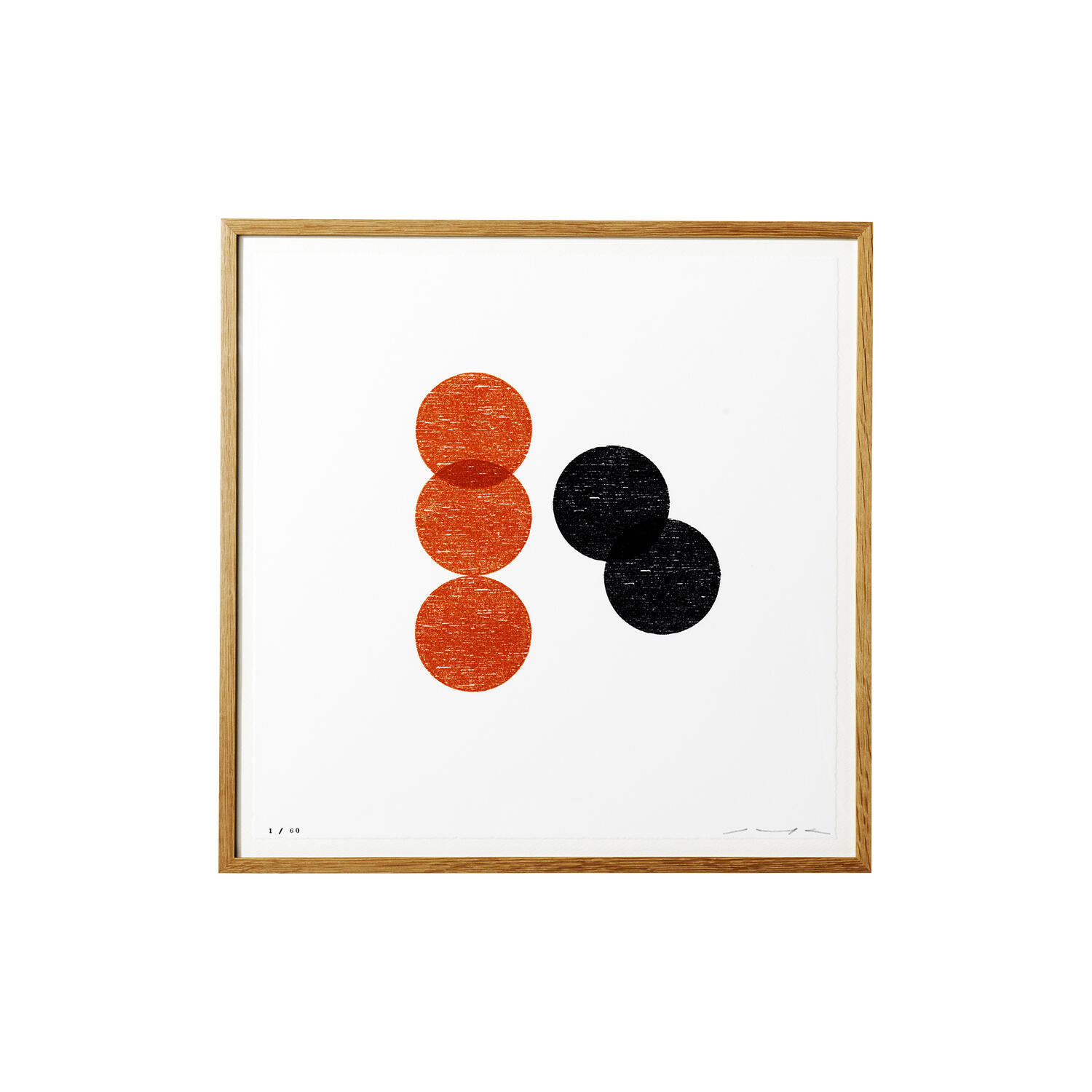 WOOD WORKS 4 black & red print