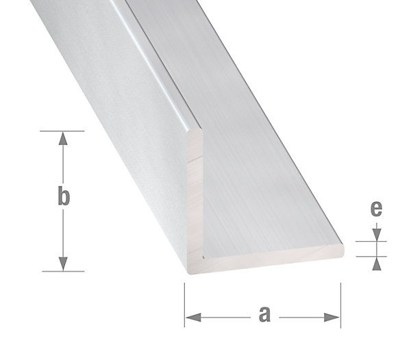 Cornière égale en aluminium CQFD 2008-5320 incolore l.100 x H.100 mm longueur 1 m