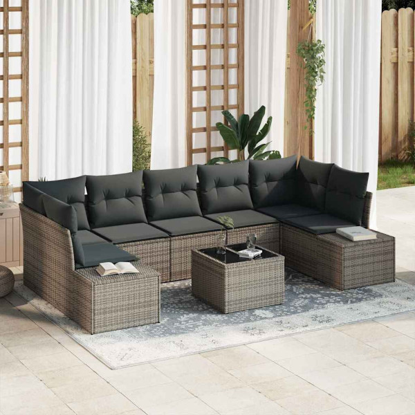 Zestaw Mebli Ogrodowych Wypoczynkowy Sofy Stolik Rattan Na Patio Na Taras