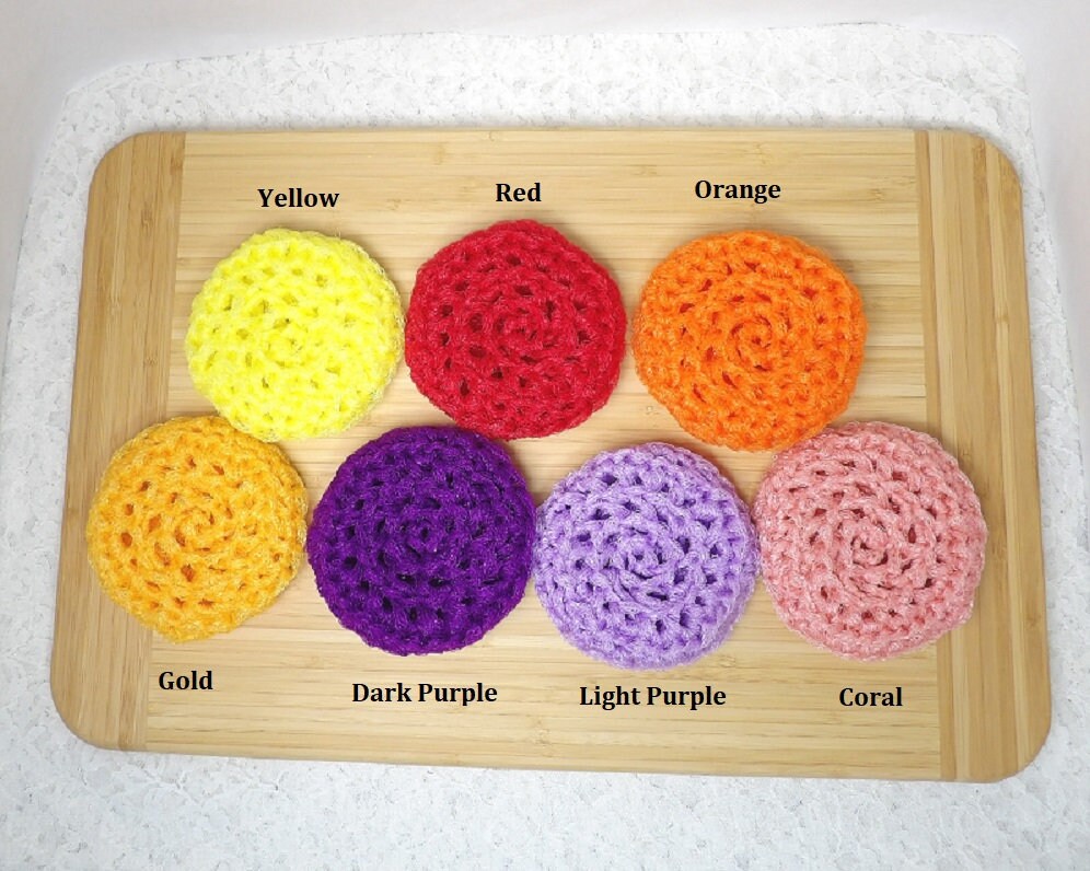 Nylon Net Pot Scrubber: Durable Dish Scrubbie, 32 Colors