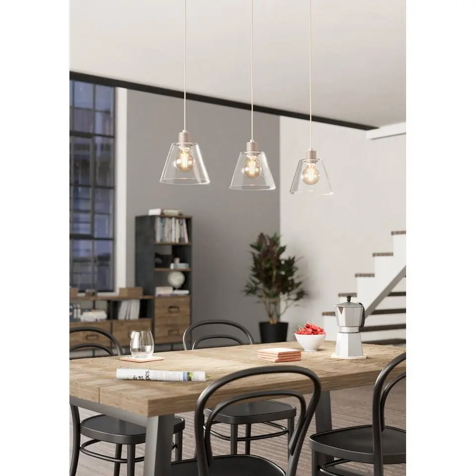 EGLO Copley Hanglamp - E27 - 90 cm - ros&eacute;goud
