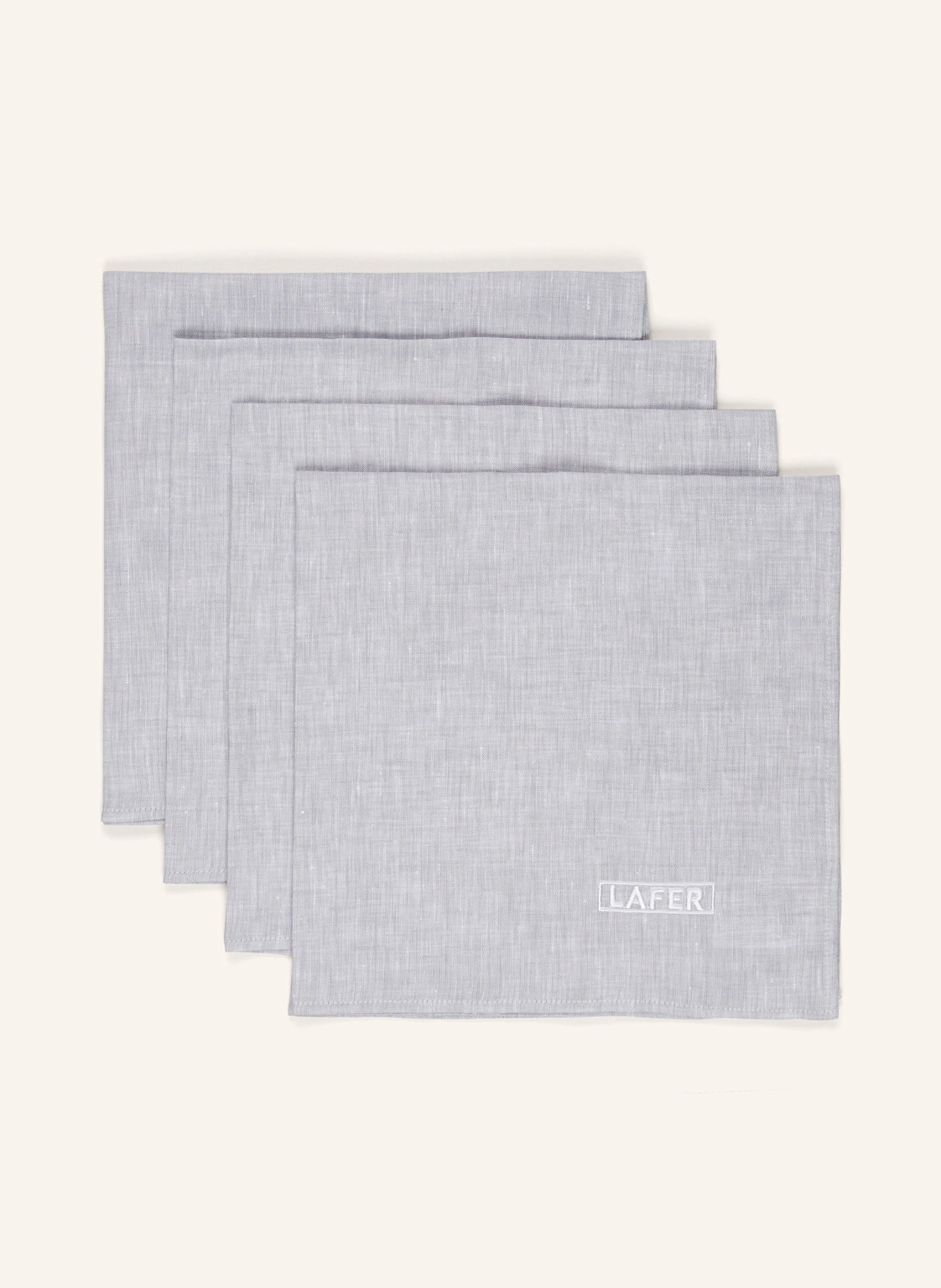 JOHANN LAFER EDITION 4er-Set Stoffservietten aus Leinen
