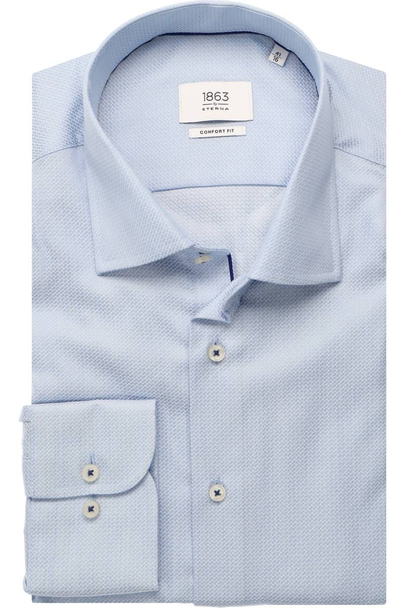 ETERNA 1863 Comfort Fit Hemd hellblau, Strukturiert