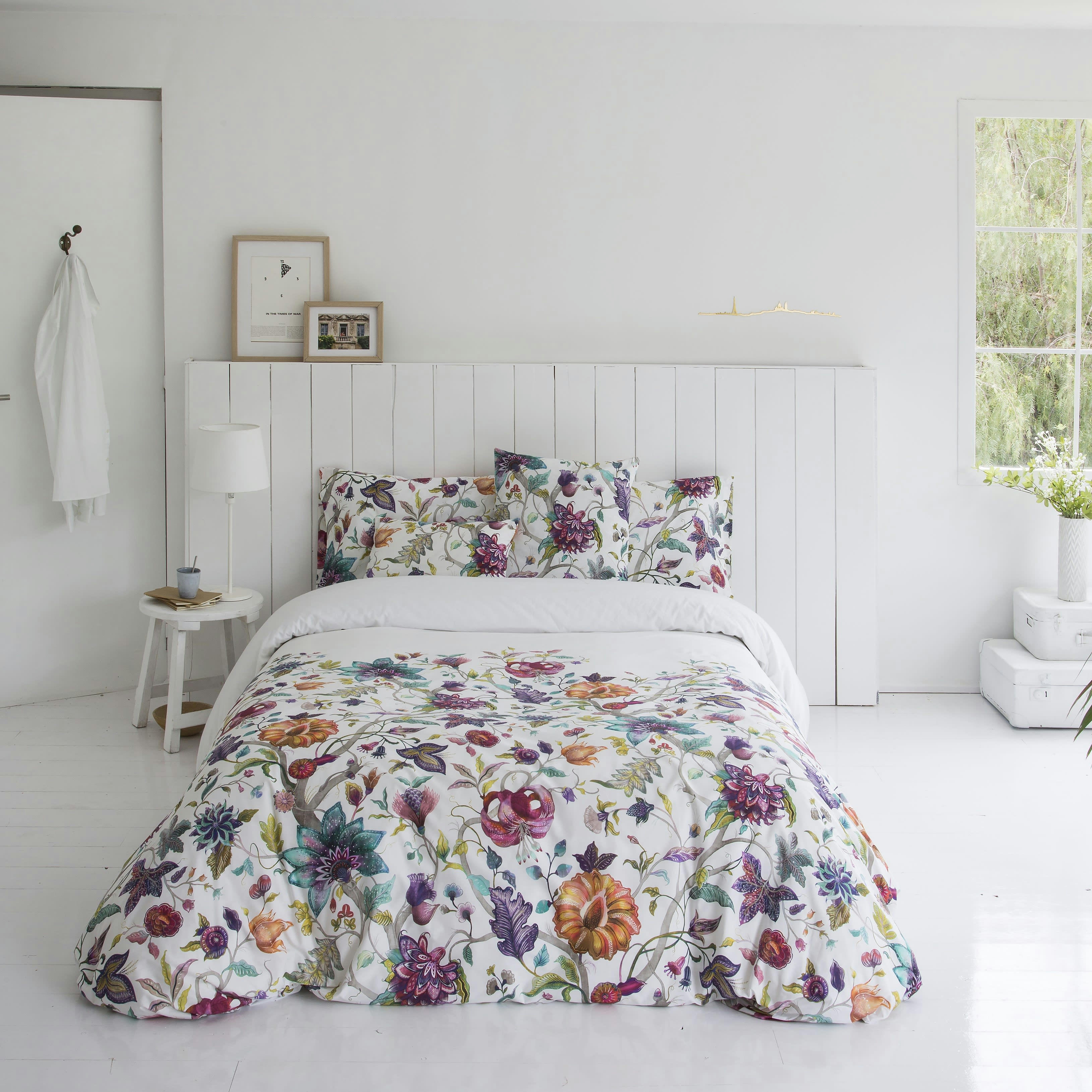 YURIMO - Housse de couette imprimé en percale Coton Multicolore 140x200 cm
