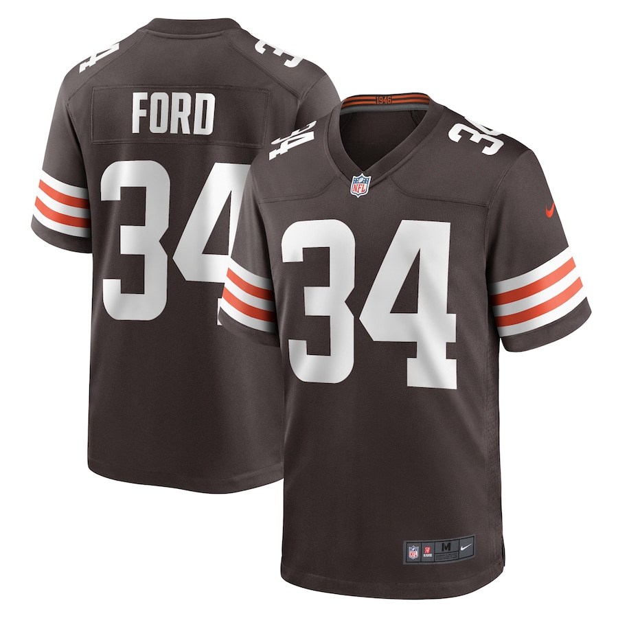 Mike Ford Cleveland Browns Nike Game Player Jersey - Brown