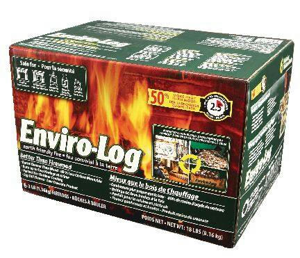 Enviro-Log Earth Friendly Fire Log For Fireplaces & Woodstoves, 3-lb, 6-pk