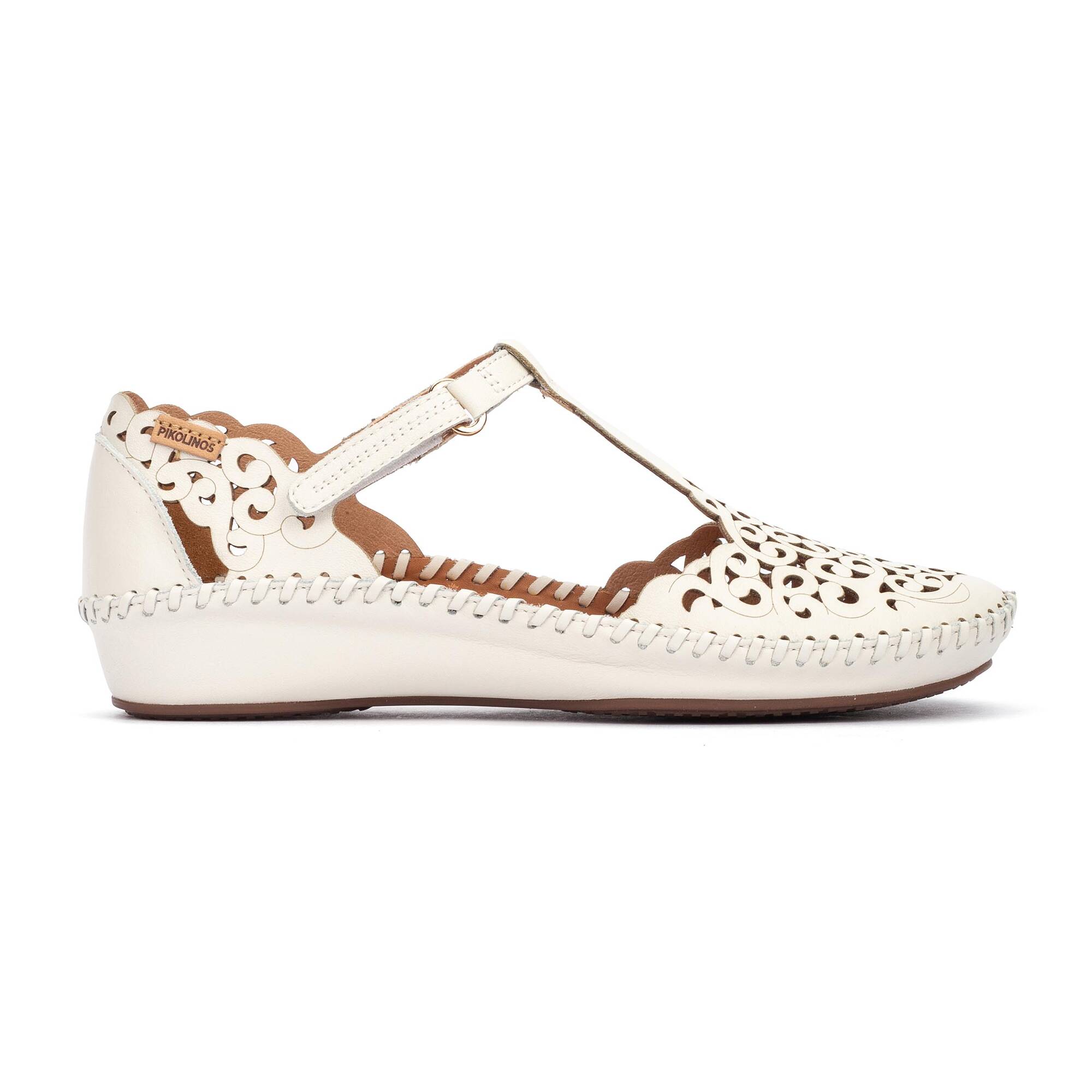 P. VALLARTA - Zapato semiabierto con cierre adherente para mujer
