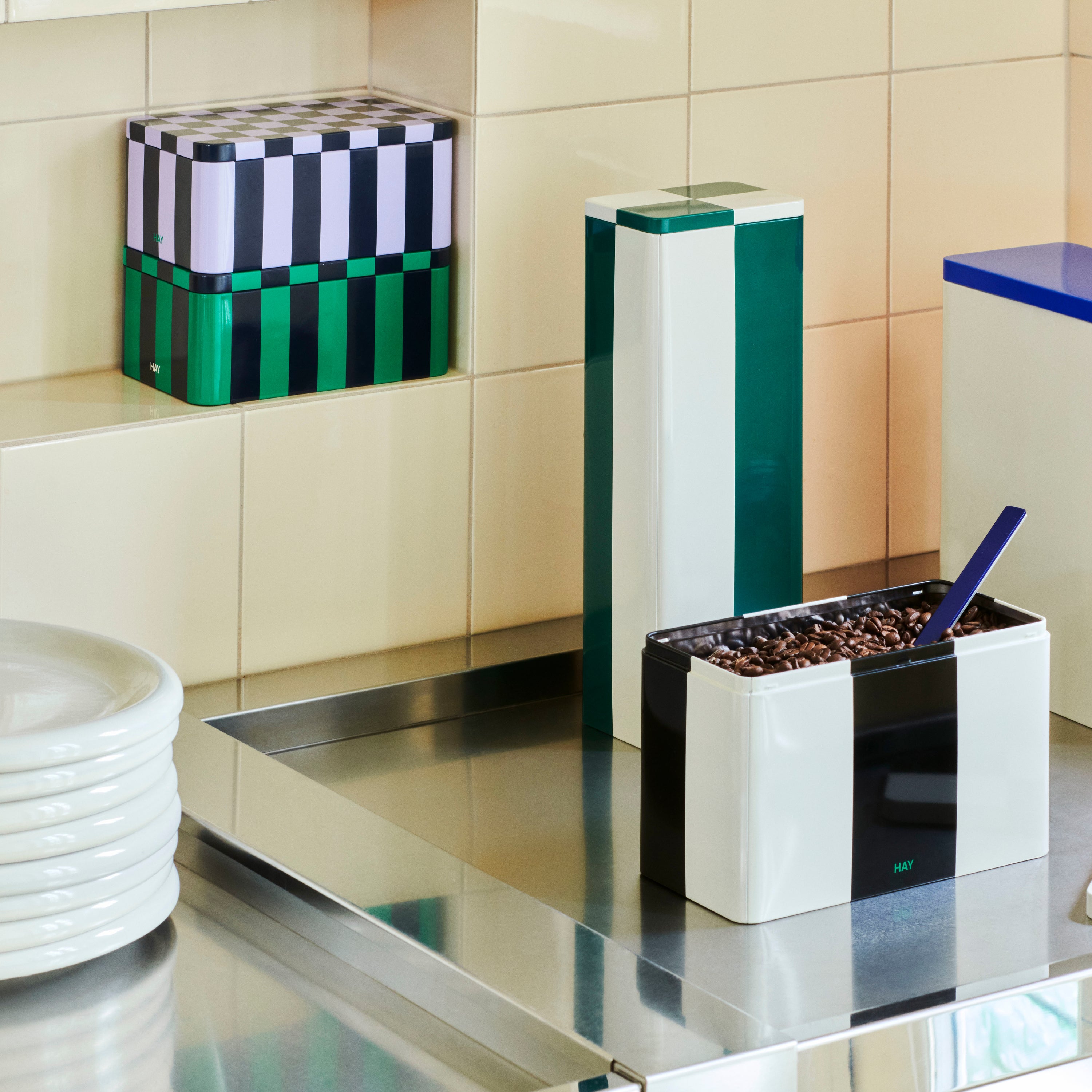 HAY Tin Voorraadblik Small - Lavender / Blue