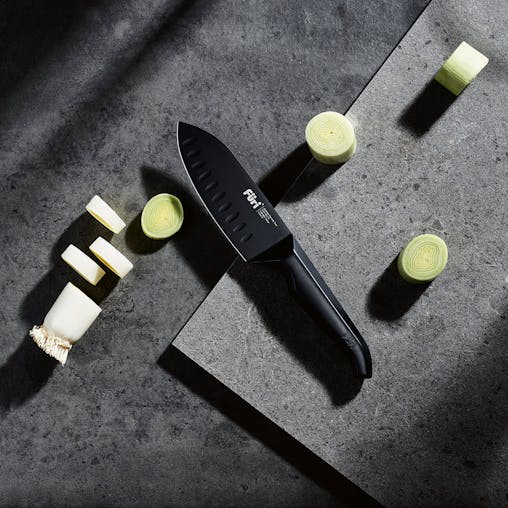Furi Pro East / West Black Santoku 13cm Knife