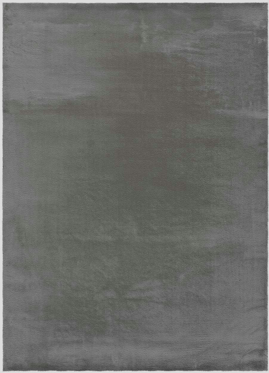 XIANA - Tapis doux lavable gris, 80X150 cm