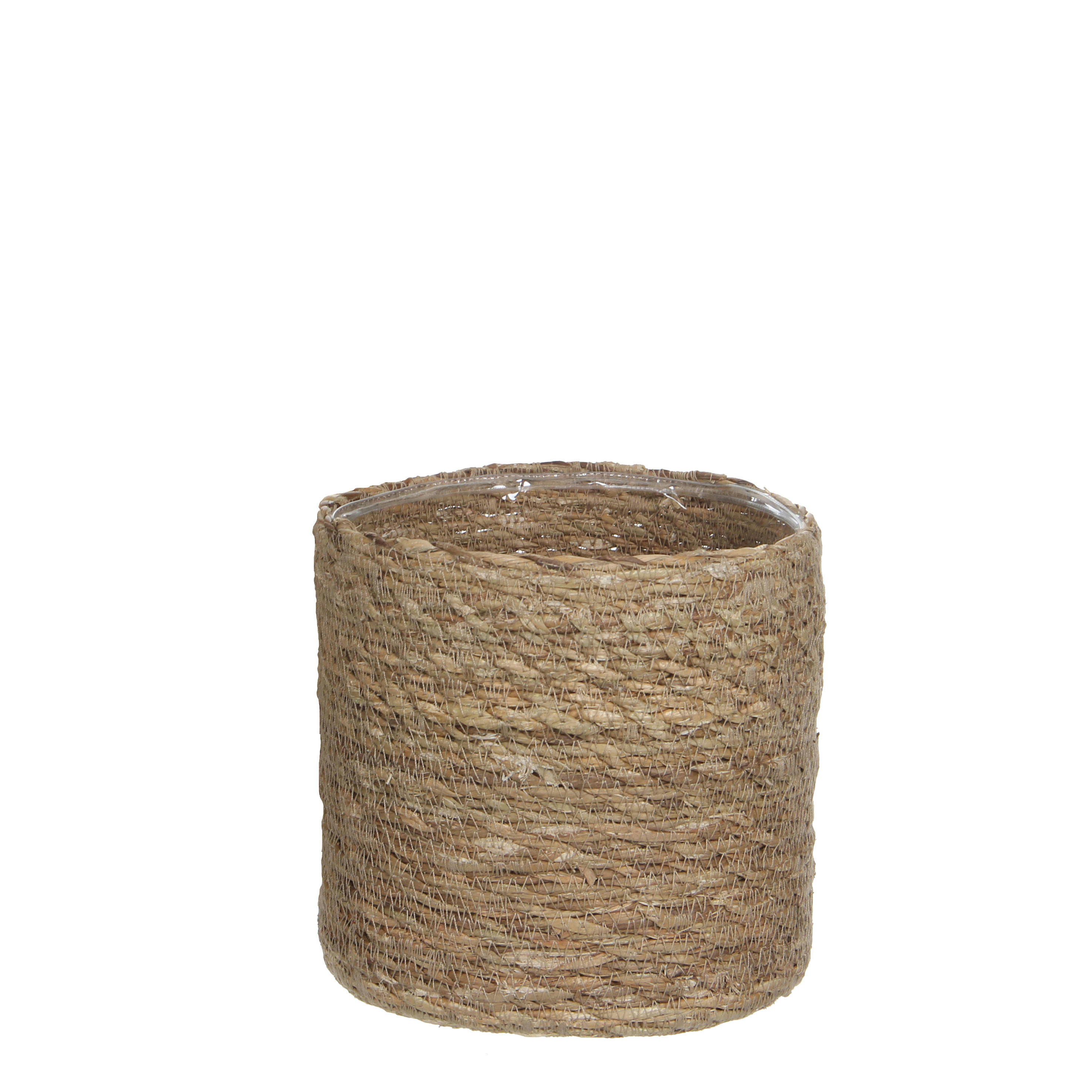 ATLANTIC - Cache-pot en jonc de mer marron clair D20