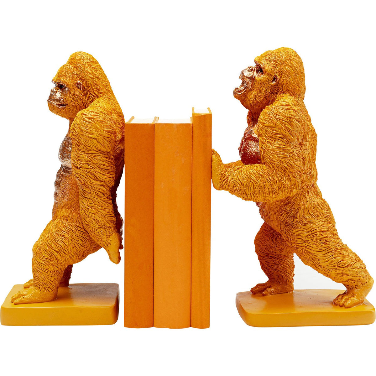 Kare Design Boekensteun Gorilla Oranje (2/Set)