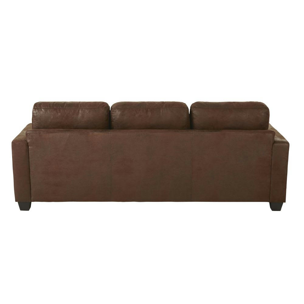 Philadelphie - Canapé d'angle gauche 3/4 places en suédine marron