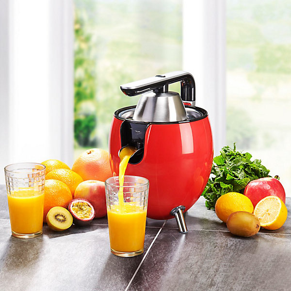 Kitchencook - Presse Agrume électrique550ml - 2 Cônes De Pressages - Bras Articulé - Bec Verseur - Filtre Acier Inoxydable