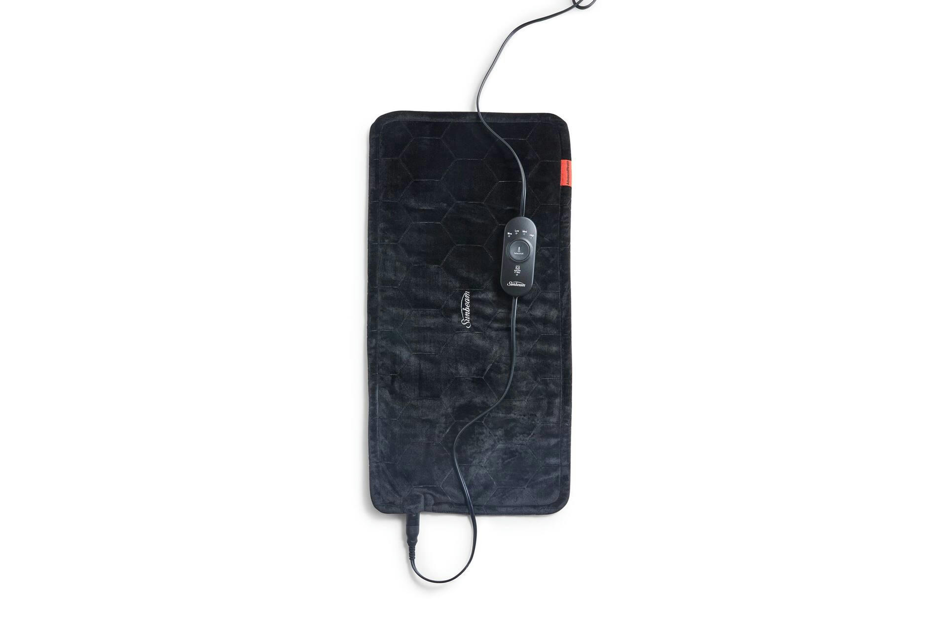 Sunbeam Advanced King Size Electric Heating Pad, Black