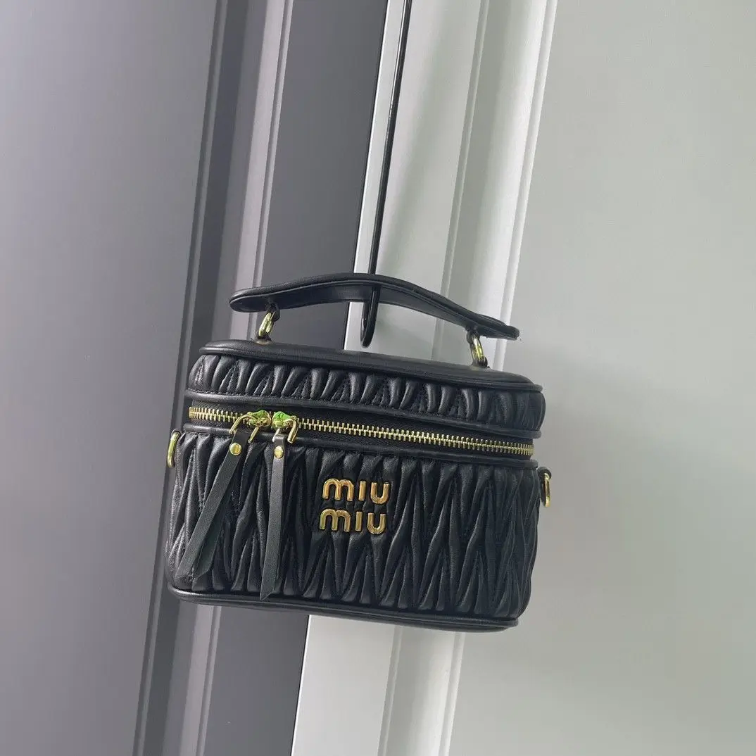 MIU MIU Matelassé Nappa Leather Shoulder Bag